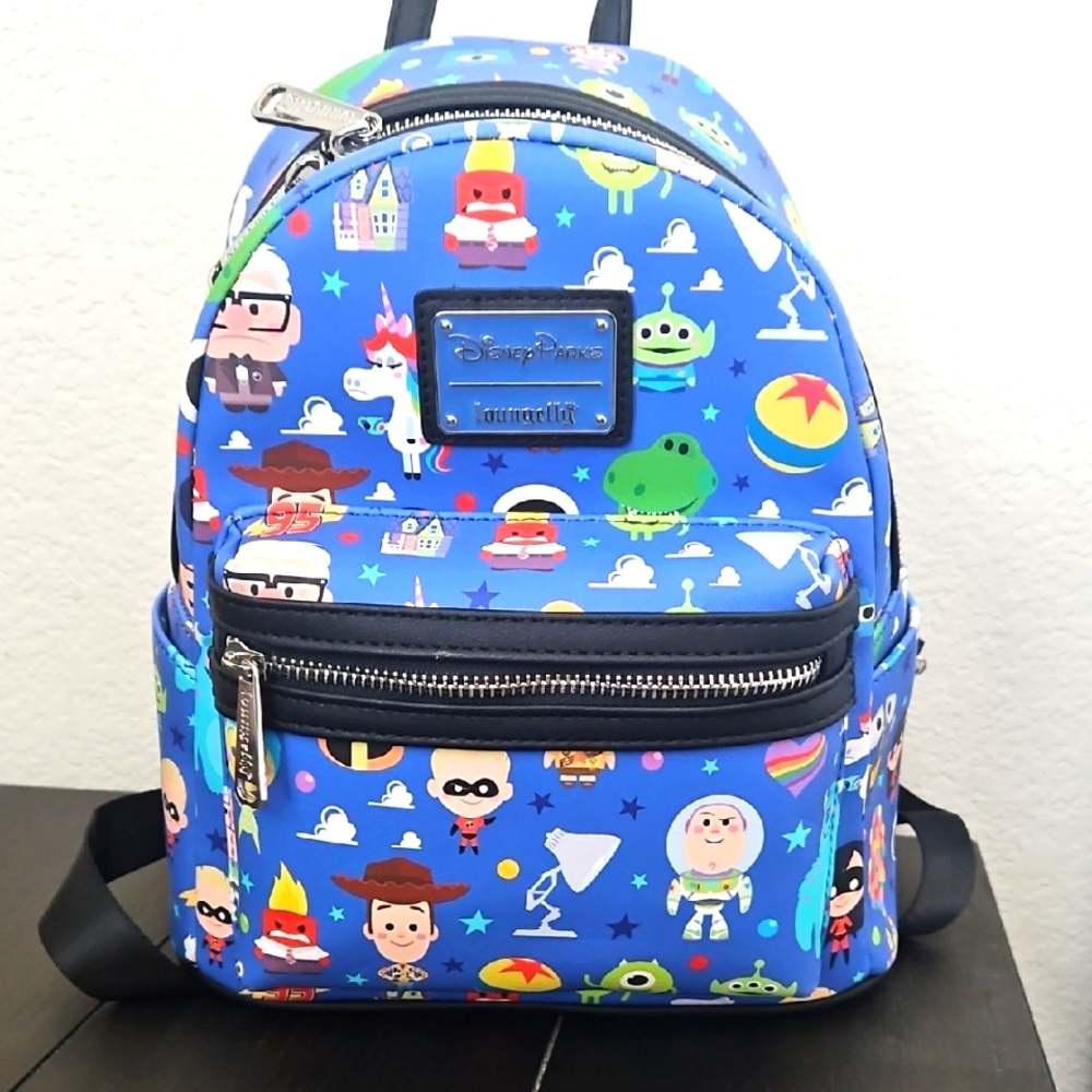 Disney Parks Pixar Chibi Mini Loungefly Backpack NWOT